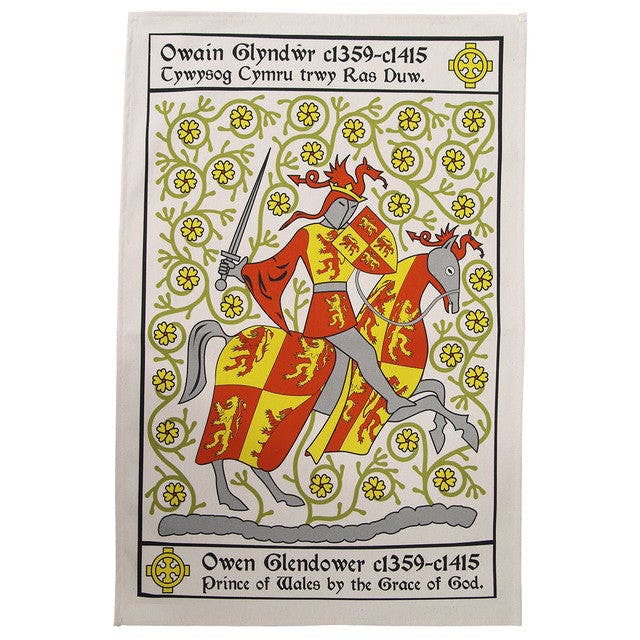 Owain Glyndŵr tea towel - 169-tea-towel-owain-glyndwr__81014