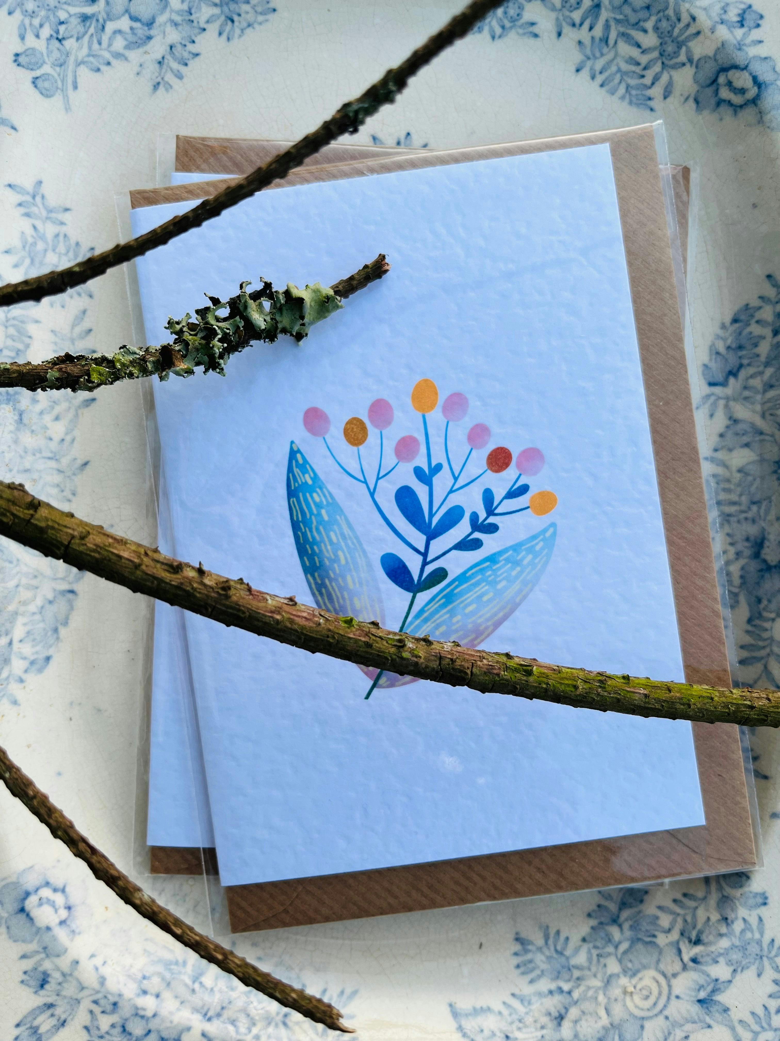 Floral Sprig Greeting Card